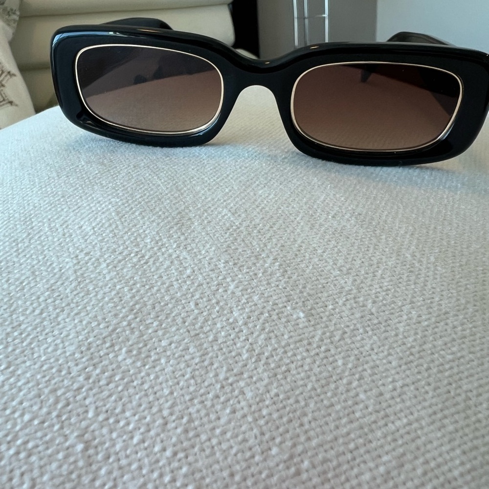 Madewell Baymont Square Sunglasses: Metal Accent Edition - Picture 10 of 13